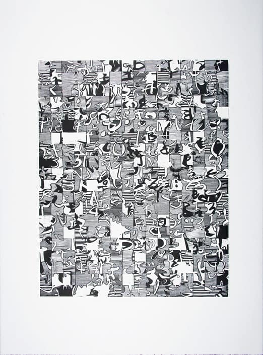 Word-Map-1 A black and white photo of many different pictures