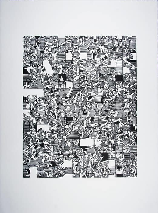 Word-Map-3 A black and white picture of many different people