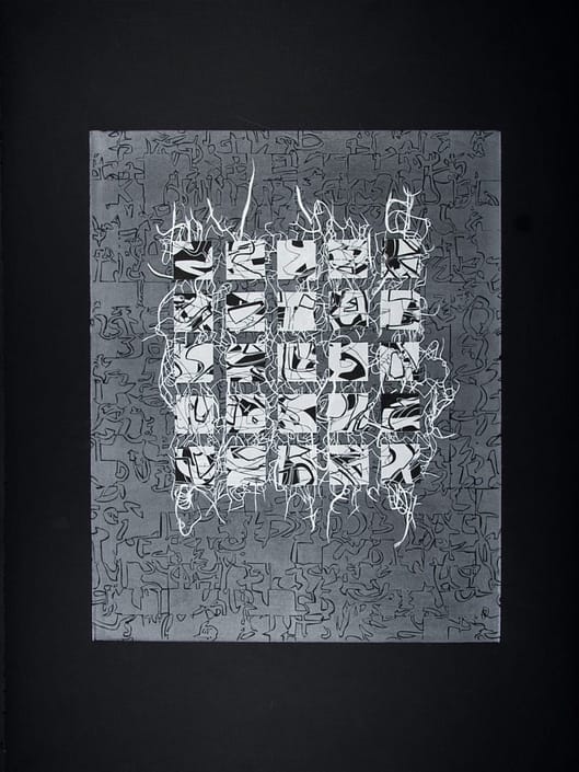 Word-Map-Grid-2 A black and white picture of a square with letters